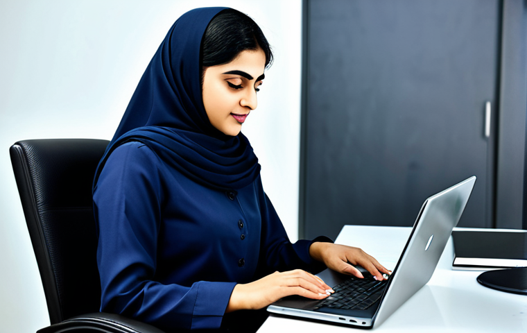 Modern Businesswoman in Karachi**

"A professional Pakistani businesswoman in a modest shalwar kameez suit, working on a laptop at a sleek desk in a modern Karachi office, fully clothed, appropriate attire, safe for work, perfect anatomy, natural proportions, professional digital art, high quality, family-friendly."

**